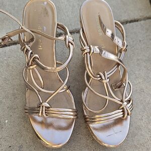 Madden Girl Metallic Strappy Sandals